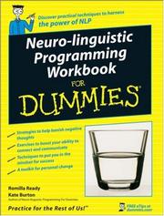 Cover of: Neuro-Linguistic Programming Workbook For Dummies (For Dummies (Psychology & Self Help))
