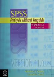 Cover of: SPSS Analysis Without Anguish (Version 11)