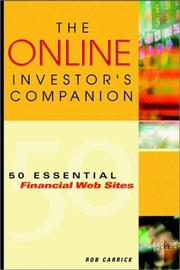 The Online Investor's Companion by Rob Carrick