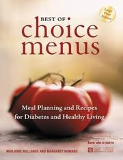 Cover of: The Best of Choice Menus: Diabetic Cooking and Meal Planning for the Vision Impaired