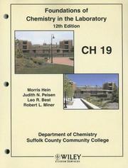 Cover of (WCS)Foundations of Chemistry in the Laboratory, Twelfth Edition for Suffolk Community College by Morris Hein