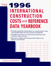 Cover of: The 1996 International Construction Costs and Reference Data Yearbook | John G. McConville