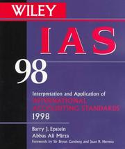 Cover of: Wiley Ias 98: Interpretation and Application of International Accounting Standards 1998 (Annual)