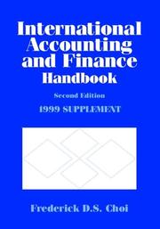 Cover of: International Accounting and Finance Handbook: 1999 Supplement (Annual)
