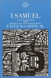 Cover of: I Samuel by P. Kyle Mccarter