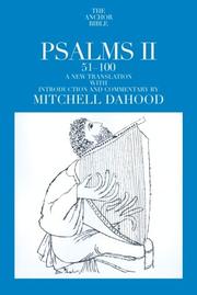Cover of: Psalms II by Mitchell Dahood