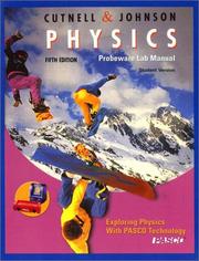 Cover of: Physics, Probeware Lab Manual/Student Version