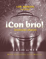 Cover of: ¡Con brío!, Laboratory Manual by María Concepción Lucas Murillo, Laila M. Dawson