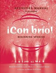 Cover of: ¡Con brío!, Activities Manual by María Concepción Lucas Murillo, Laila M. Dawson
