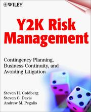 Cover of: Y2k Risk Management: Contingency Planning, Business Continuity & Avoiding Litigation