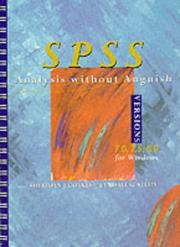 Cover of: Spss Analysis Without Anguish: 7.0, 7.5, 8.0 For Windows