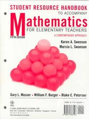 Cover of: Mathematics for Elementary Teachers: A Contemporary Approach, 5th Edition