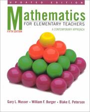 Cover of: Math for Elementary Schoolteachers