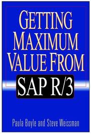 Cover of: Getting Maximum Value from SAP R/3 | Paula Boyle
