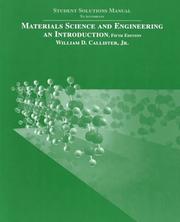 Cover of: Materials Science and Engineering by William D. Callister, Jr., William D. Callister