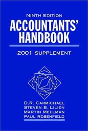 Cover of: Accountants Handbook, 2001 (Accounting)