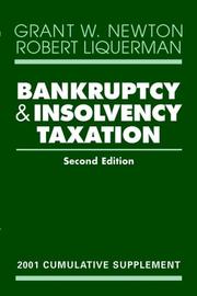 Cover of: Bankruptcy and Insolvency Taxation, 2001
