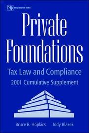 Cover of: Private Foundations | Bruce R. Hopkins
