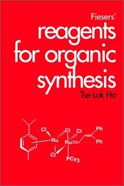 Cover of: Fiesers' Reagents for Organic Synthesis, 20 Volume Set and Index to Volumes 1-12 (Fiesers' Reagents for Organic Synthesis)