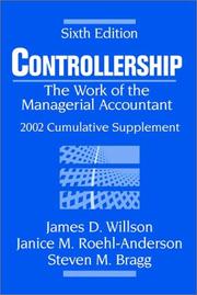 Controllership by James D. Willson