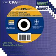 Cover of: CPA Examination Review Impact Audios