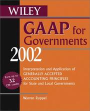 Cover of: Wiley GAAP for Governments 2002: Interpretation and Application of Generally Accepted Accounting Principles for State and Local Governments