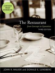 Cover of: The Restaurant: From Concept to Operation, Third Edition and NRAEF Workbook Package