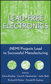 Cover of: Lead-Free Electronics: iNEMI Projects Lead to Successful Manufacturing