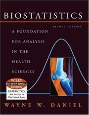Cover of: Biostatistics by Wayne W. Daniel