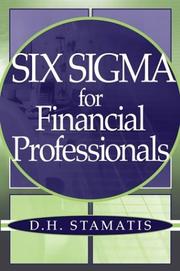 Cover of: Six Sigma for Financial Professionals