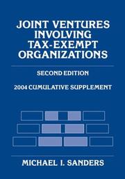 Cover of: Joint Ventures Involving Tax-Exempt Organizations, 2004 Cumulative Supplement