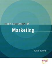 Cover of: Core Concepts of Marketing