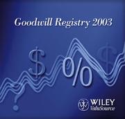 Cover of: Goodwill Registry 2003 (ValuSource Accounting Software Products)