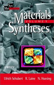 Cover of: Materials Syntheses Vol. 1 by Ulrich Schubert