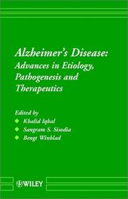 Cover of: Alzheimer's Disease : Advances in Etiology, Pathogenesis and Therapeutics