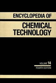 Cover of: Kirk-Othmer Encyclopedia of Chemical Technology, Imaging Technology to Lanthanides (Encyclopedia of Chemical Technology)