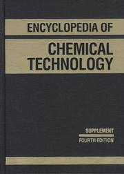 Cover of: Kirk-Othmer Encyclopedia of Chemical Technology, Supplemental Volume to the 27 Volume Set  (Encyclopedia of Chemical Technology)