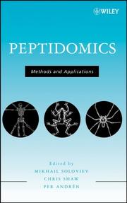 Cover of: Peptidomics by Mikhail Soloviev, Mikhail Soloviev, Per Andrén, Chris Shaw