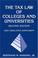 Cover of: The Tax Law of Colleges and Universities, 2005 Cumulative Supplement