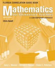 Cover of: Mathematics for Elementary Teachers, Florida State Guide Book: A Contemporary Approach (Florida Correlation Guide Book)