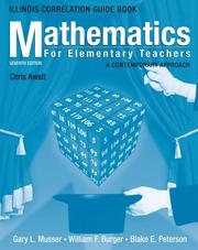 Cover of: Mathematics for Elementary Teachers, Illinois State Guidelines Book by Gary L. Musser, William F. Burger, Blake E. Peterson
