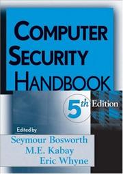 Cover of: Computer Security Handbook by Seymour Bosworth