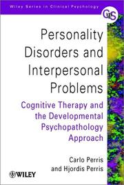 Cover of: Personality Disorders & Interpersonal Problems - Cognitive Therapy & the Developmental Psychopathology Approach