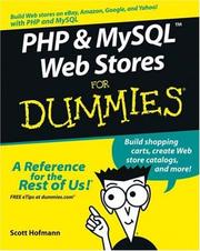 Cover of: PHP & MySQL Web Stores For Dummies (For Dummies (Computer/Tech))