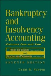 Cover of: Bankruptcy and Insolvency Accounting by Grant W. Newton, Grant W. Newton