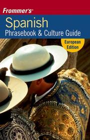 Cover of: Spanish Phrasebook & Culture Guide, European Edition