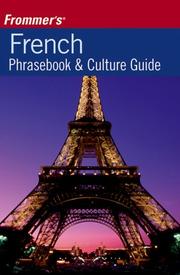 Cover of: Frommer's French Phrasebook and Culture Guide by david applefield