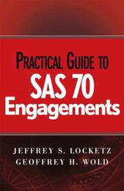 Cover of: Practical Guide to SAS 70 Engagements