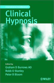 Cover of: International Handbook of Clinical Hypnosis
