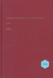 Cover of: Organic Reaction Mechanisms: An Annual Survey of Literature, 1995